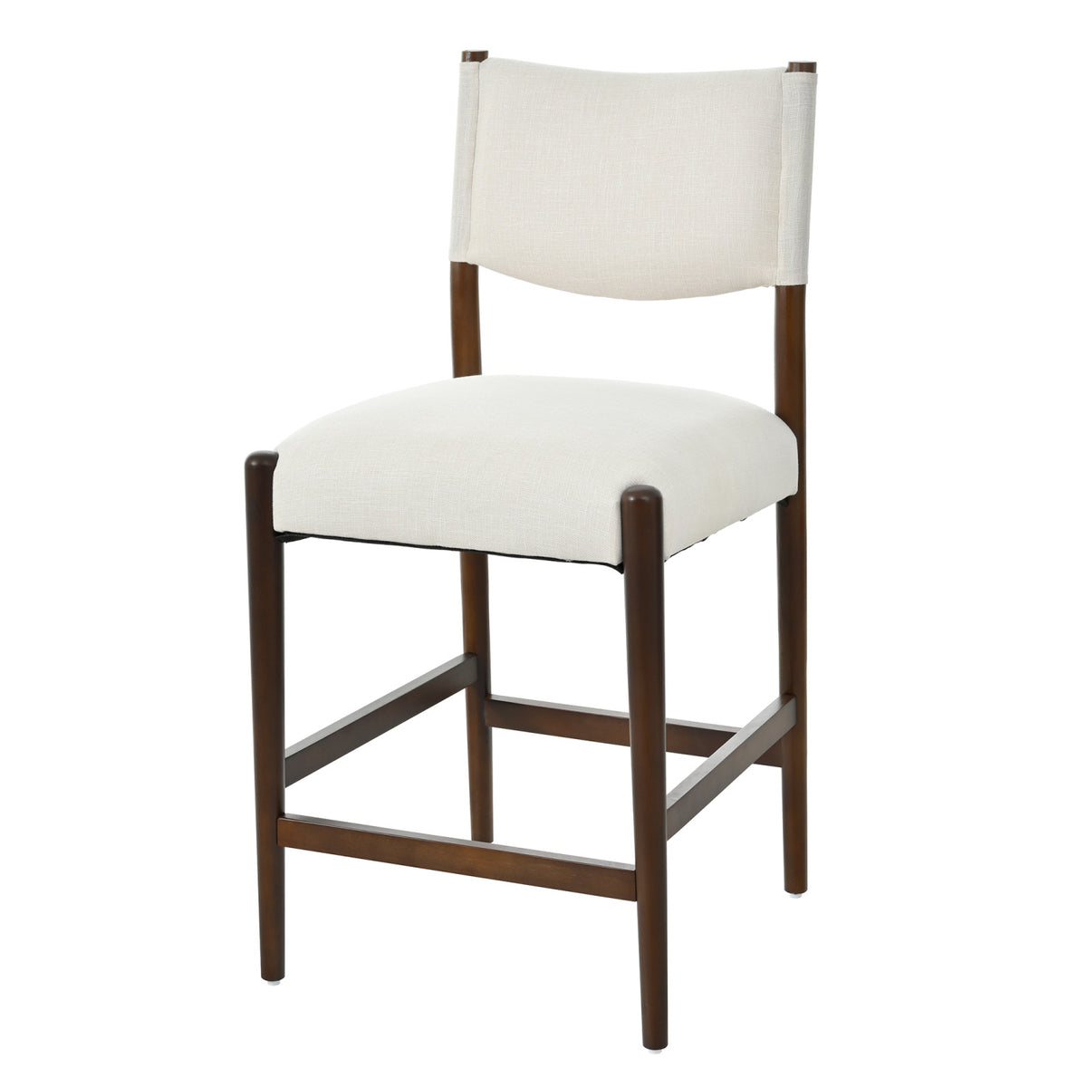 Solid Wood Beige Barstools (2) | OROA