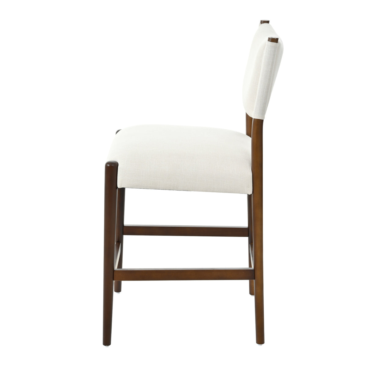 Solid Wood Beige Barstools (2) | OROA