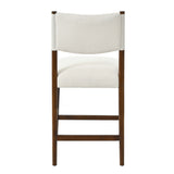 Solid Wood Beige Barstools (2) | OROA