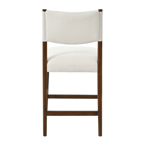 Solid Wood Beige Barstools (2) | OROA