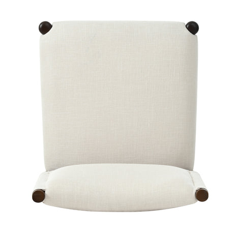 Solid Wood Beige Barstools (2) | OROA