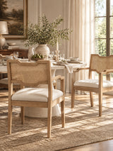 Modern European furniture - Rattan Backrest Dining Armchairs - www.oroa.com 