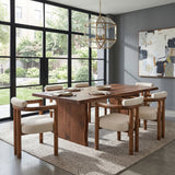 Rubberwood Frame Dining Chairs (2) | OROA
