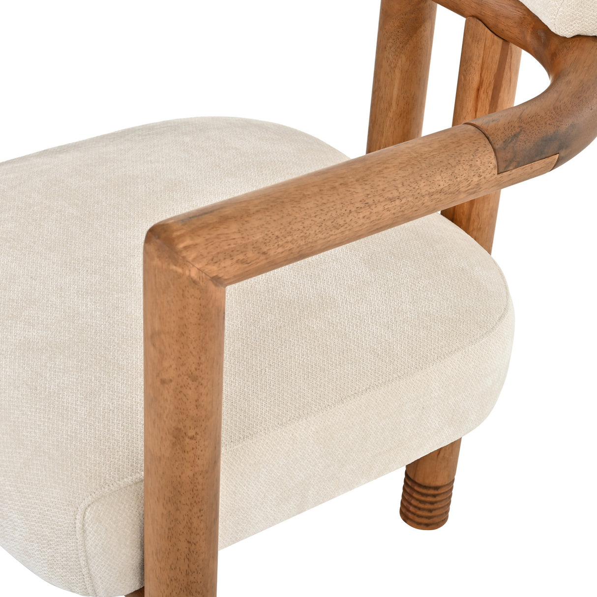 Rubberwood Frame Dining Chairs (2) | OROA