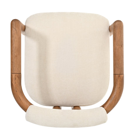 Rubberwood Frame Dining Chairs (2) | OROA