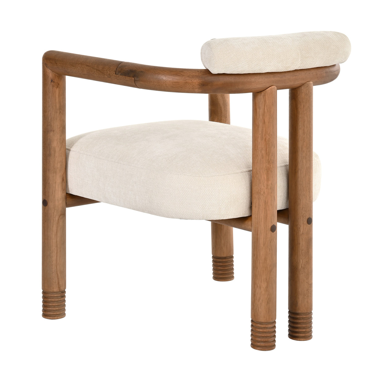 Rubberwood Frame Dining Chairs (2) | OROA
