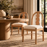 Rubber Wood Dining Chairs (2) | OROA
