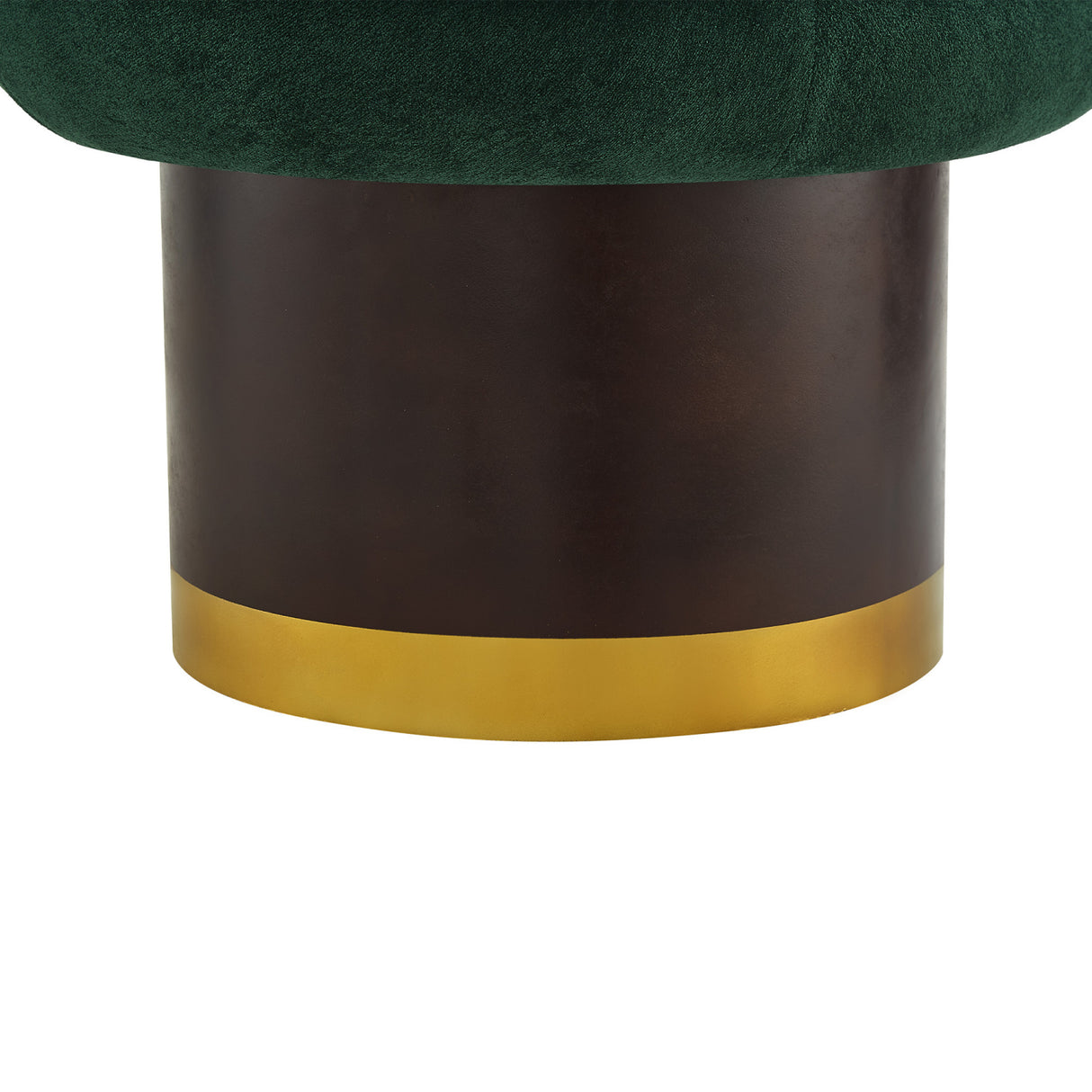 Modern Green Chenille Round Swivel Accent Chair | OROA