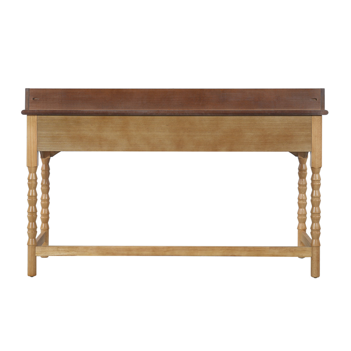 Brown & Natural Wooden Writing Desk | OROA