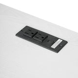 Modern White Wooden Writing Desk with Drawer | OROA