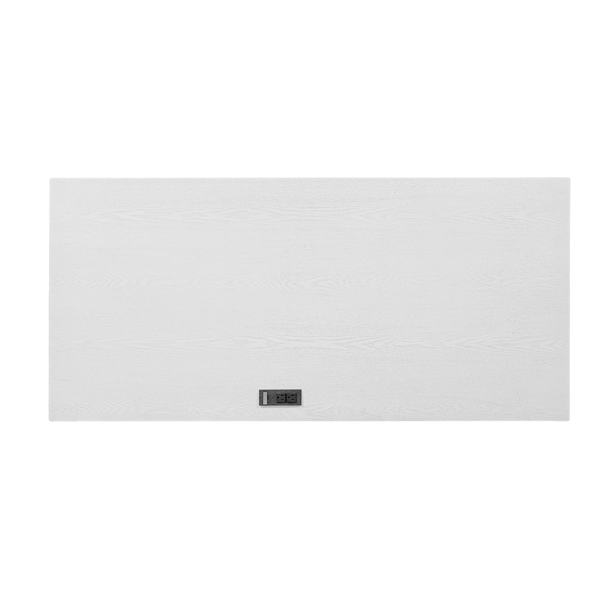 Modern White Wooden Writing Desk with Drawer | OROA