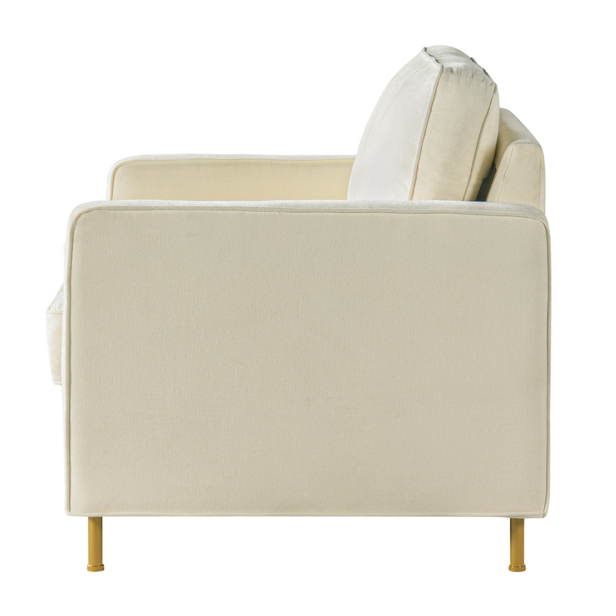 Modern Beige Chenille Upholstered Accent Chair | OROA
