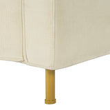Modern Beige Chenille Upholstered Accent Chair | OROA