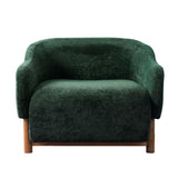 Modern European furniture - Modern Green Chenille Upholstered Accent Armchair - www.oroa.com
