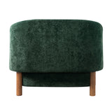 Modern European furniture - Modern Green Chenille Upholstered Accent Armchair - www.oroa.com