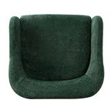 Modern European furniture - Modern Green Chenille Upholstered Accent Armchair - www.oroa.com