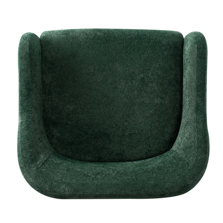 Modern European furniture - Modern Green Chenille Upholstered Accent Armchair - www.oroa.com