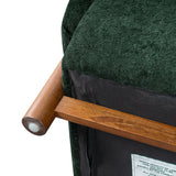Modern European furniture - Modern Green Chenille Upholstered Accent Armchair - www.oroa.com