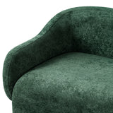 Modern European furniture - Modern Green Chenille Upholstered Accent Armchair - www.oroa.com