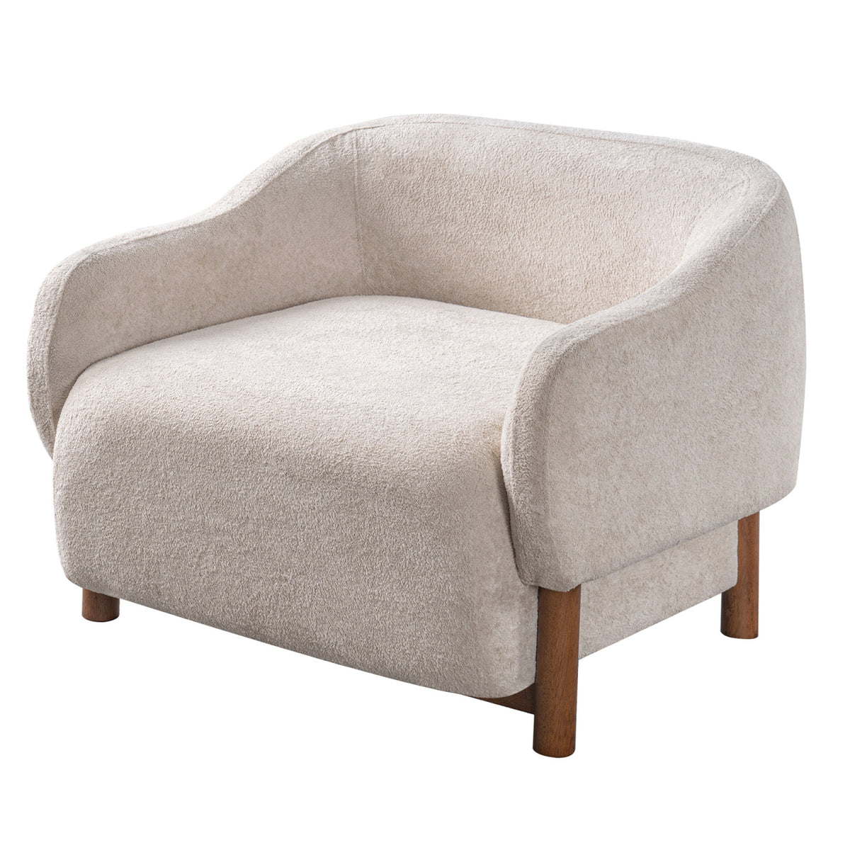 Modern Chenille Upholstered Accent Chair | OROA