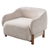 Modern Chenille Upholstered Accent Chair | OROA