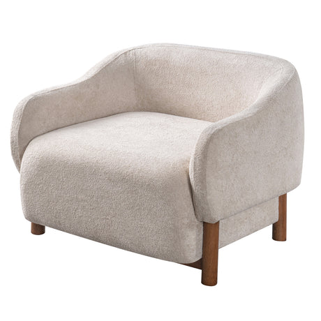 Modern Chenille Upholstered Accent Chair | OROA