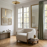 Modern Chenille Upholstered Accent Chair | OROA
