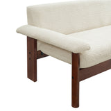 Modern European furniture - Solid Rubberwood Frame Loveseat Sofa - www.oroa.com