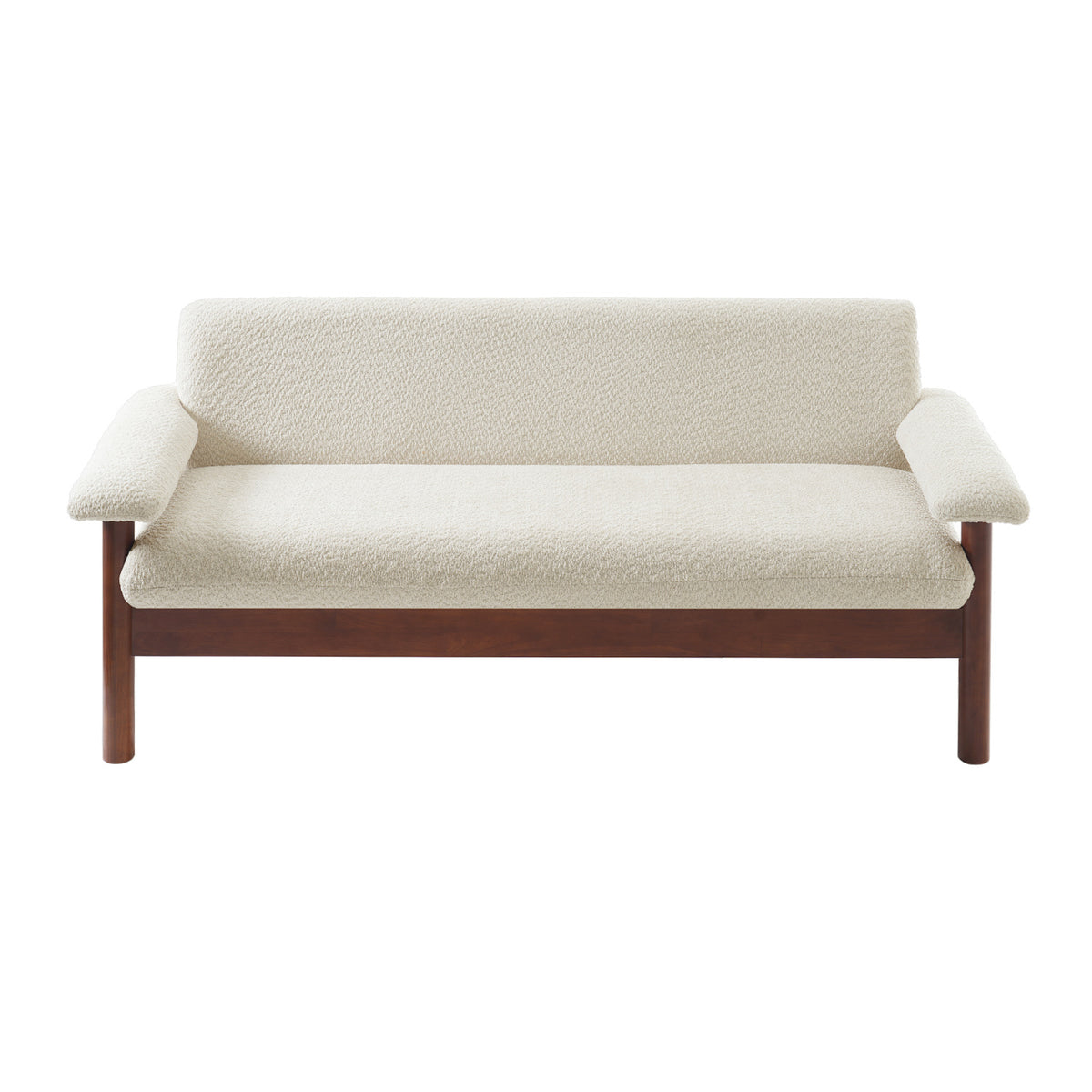 Modern European furniture - Solid Rubberwood Frame Loveseat Sofa - www.oroa.com