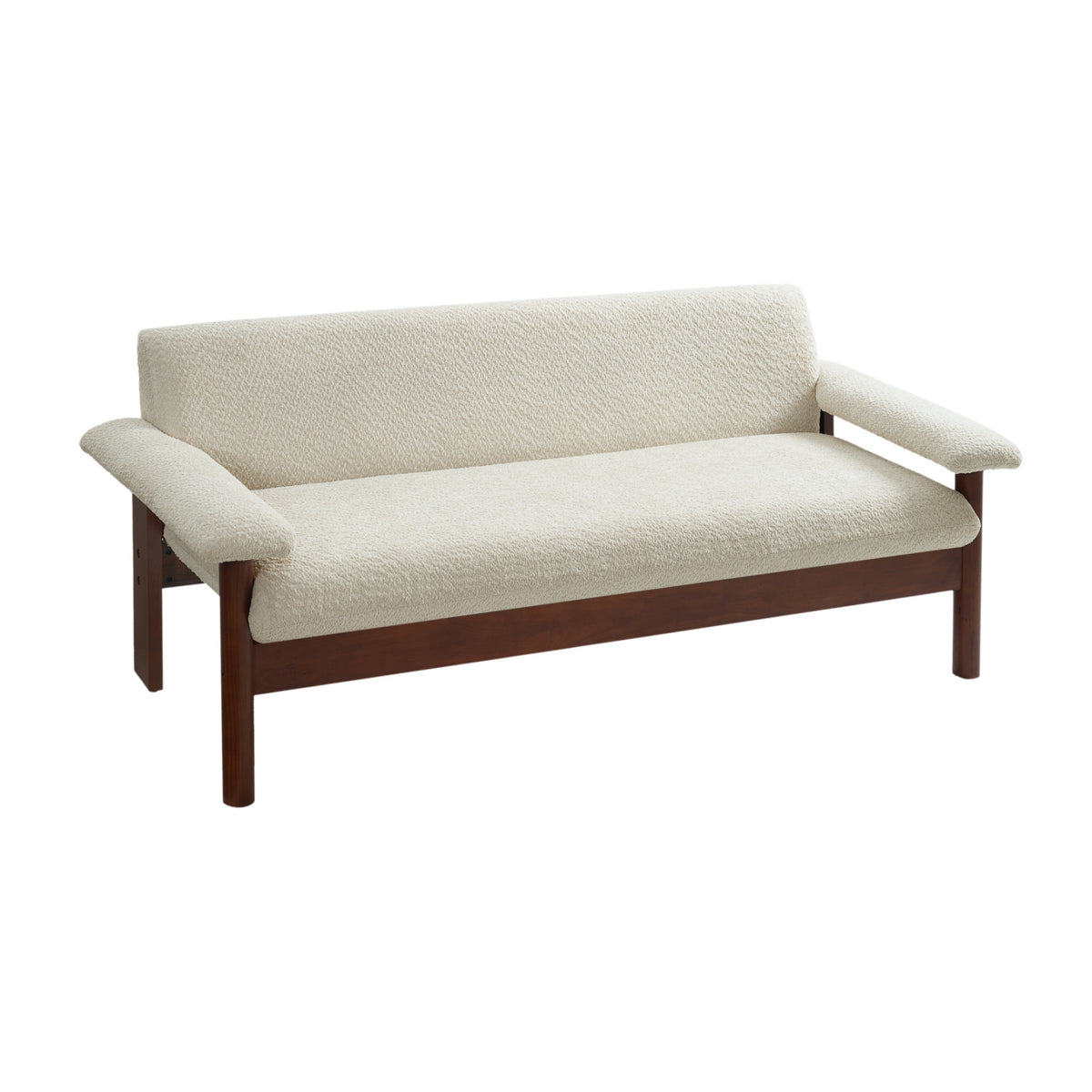 Modern European furniture - Solid Rubberwood Frame Loveseat Sofa - www.oroa.com