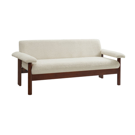 Modern European furniture - Solid Rubberwood Frame Loveseat Sofa - www.oroa.com