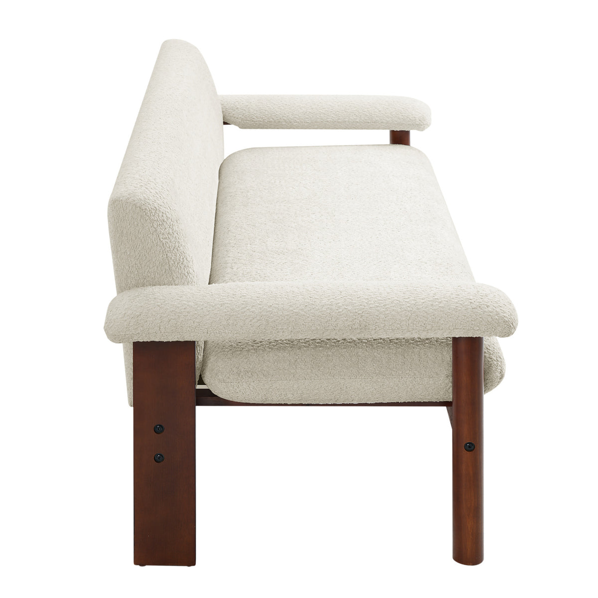 Modern European furniture - Solid Rubberwood Frame Loveseat Sofa - www.oroa.com
