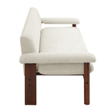Modern European furniture - Solid Rubberwood Frame Loveseat Sofa - www.oroa.com