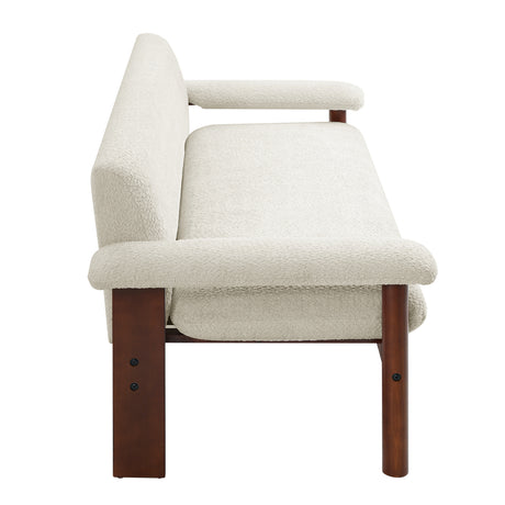 Modern European furniture - Solid Rubberwood Frame Loveseat Sofa - www.oroa.com