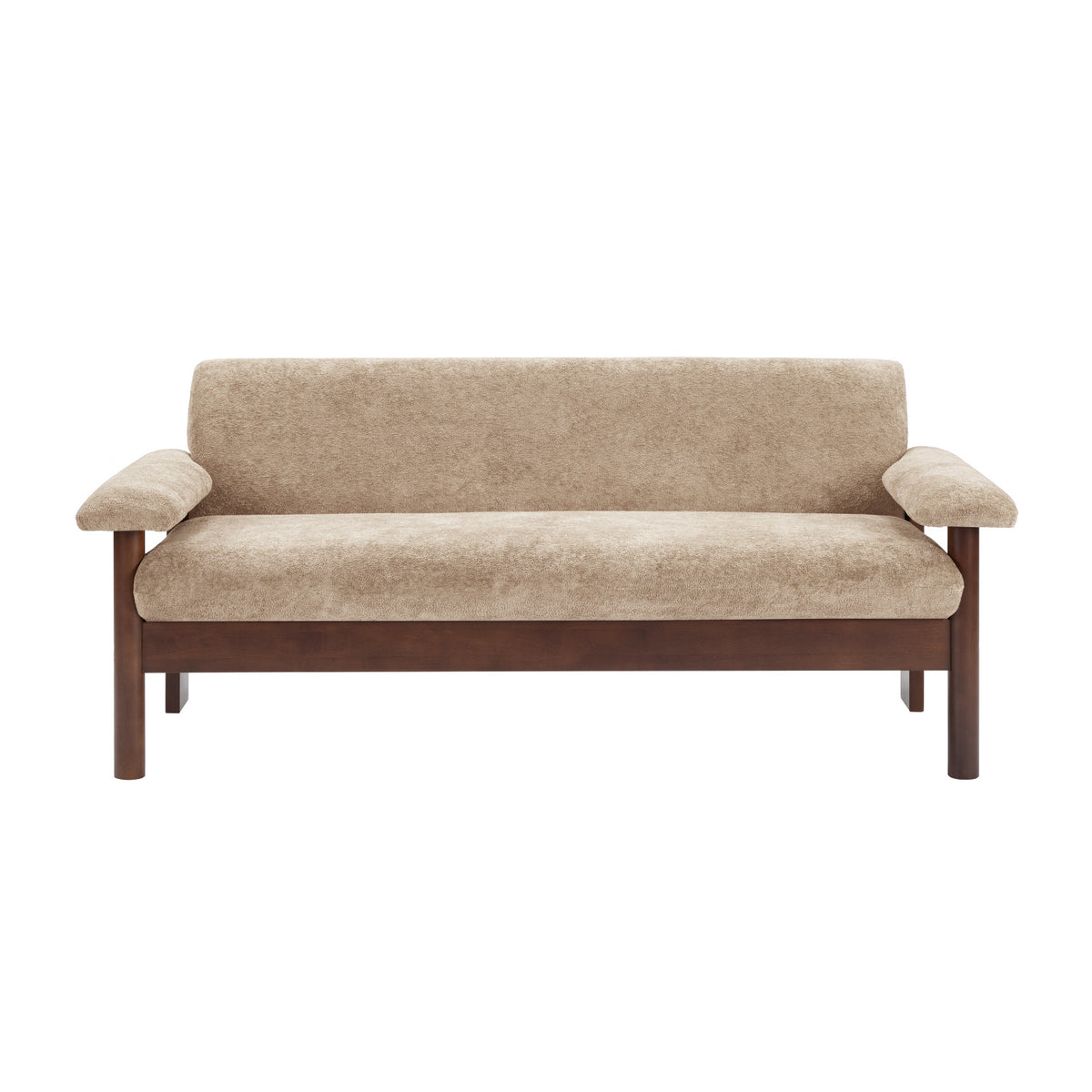 Modern European furniture - Modern Light Brown Chenille Sofa - www.oroa.com