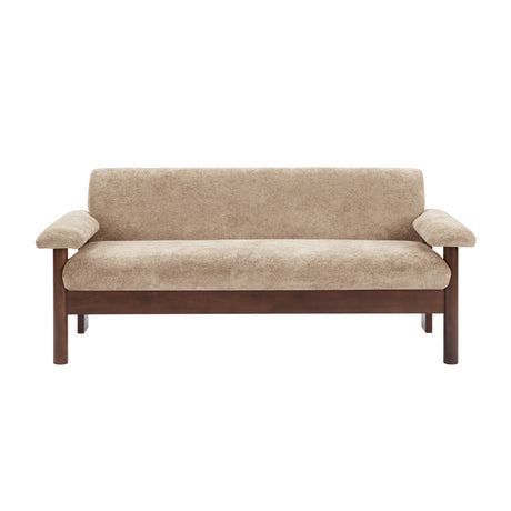 Modern European furniture - Modern Light Brown Chenille Sofa - www.oroa.com