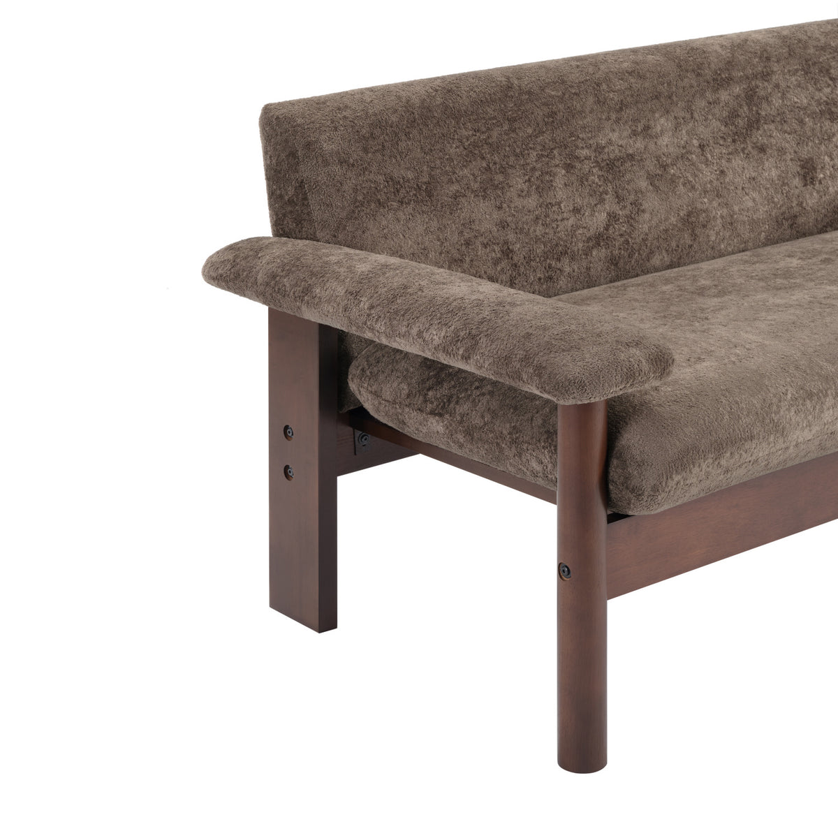 Modern European furniture - Modern Brown Chenille Sofa - www.oroa.com