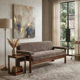 Modern European furniture - Modern Brown Chenille Sofa - www.oroa.com