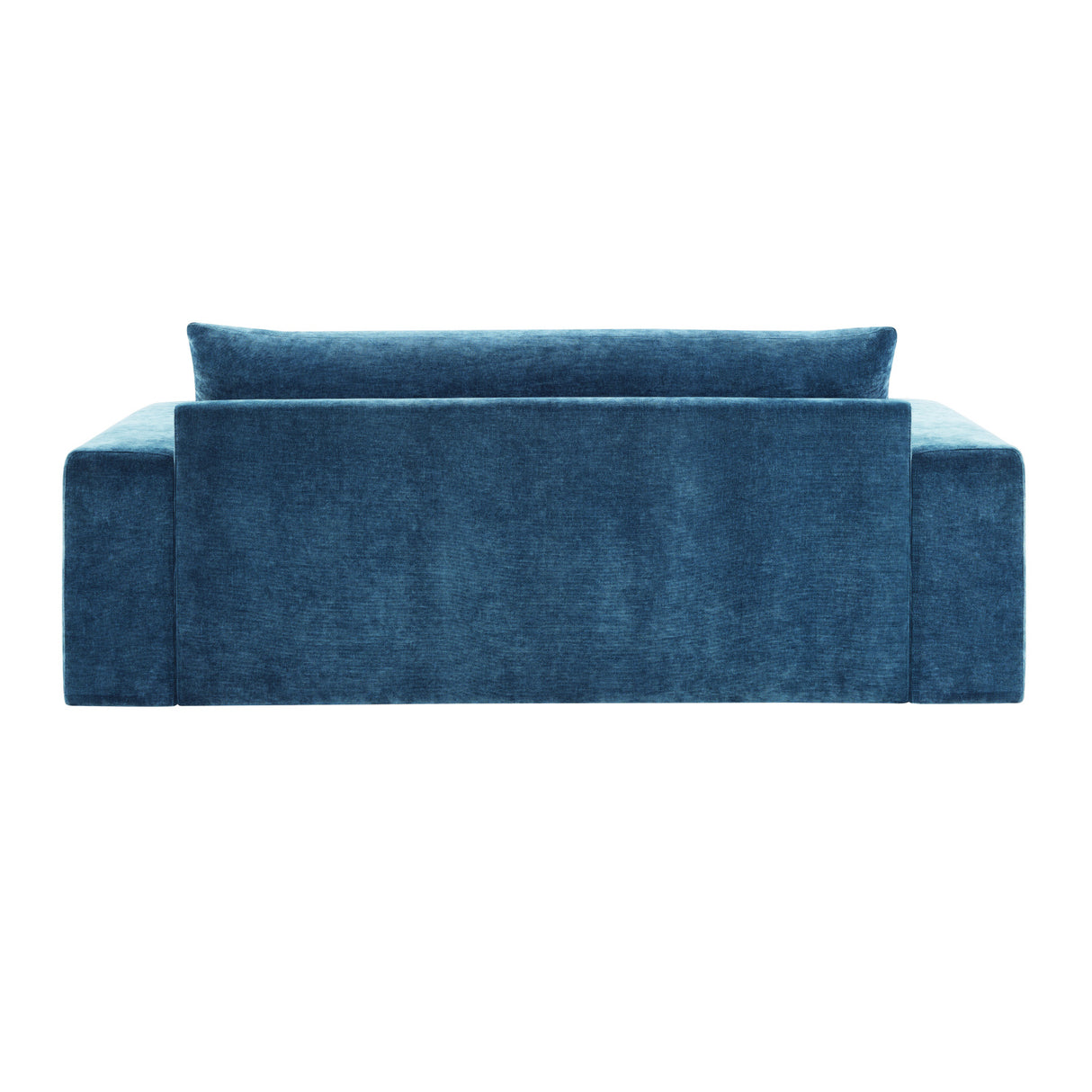 Blue Chenille Upholstered 3-Seater Sofa | OROA