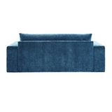 Blue Chenille Upholstered 3-Seater Sofa | OROA