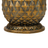 Indoor/Outdoor Pineapple Glass Top Side Table | OROA