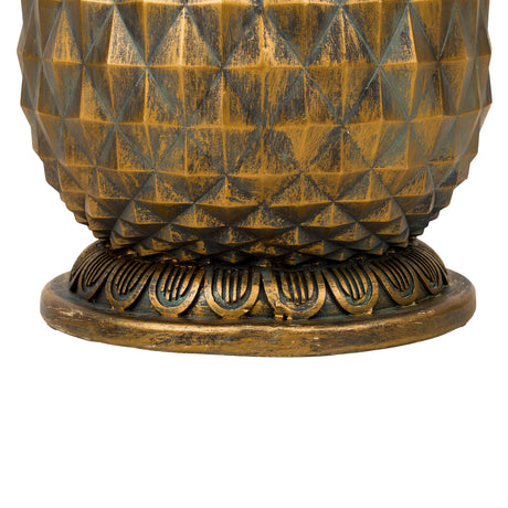 Indoor/Outdoor Pineapple Glass Top Side Table | OROA