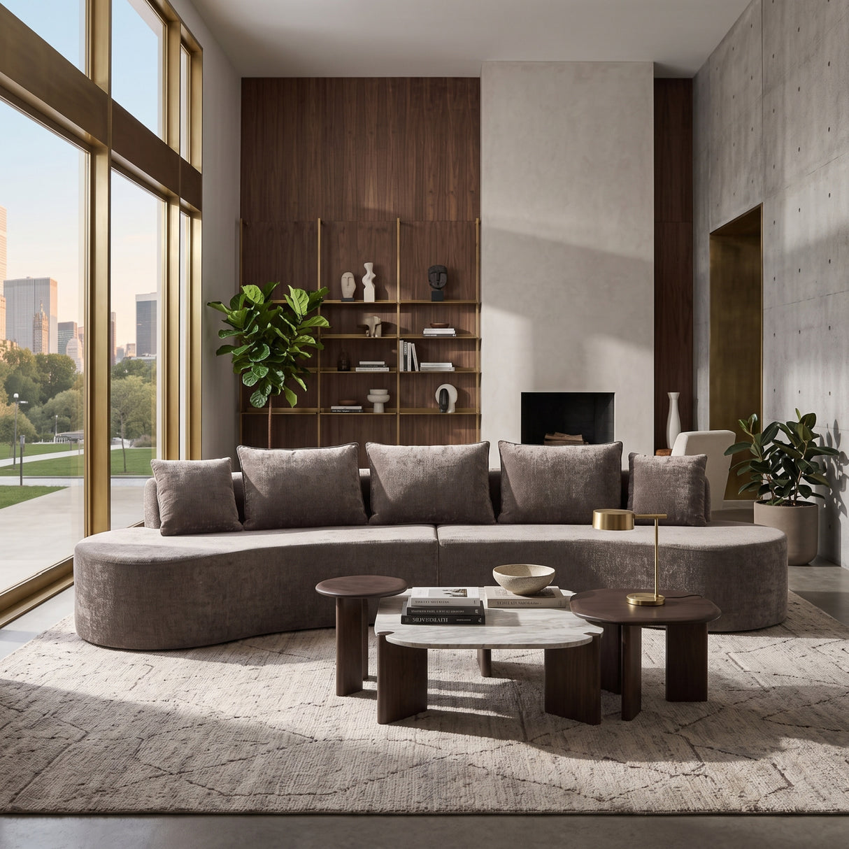 Modern Curved Modular Sectional Sofa | OROA