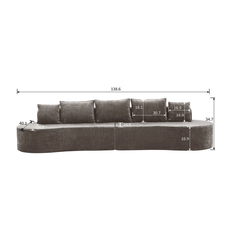 Modern Curved Modular Sectional Sofa | OROA