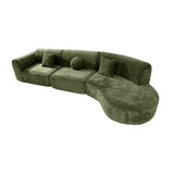 Green Curved Sectional Sofa | OROA