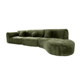 Green Curved Sectional Sofa | OROA