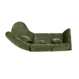Green Curved Sectional Sofa | OROA