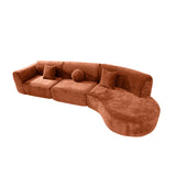Modern Curved 3-Piece Sectional Sofa | OROA