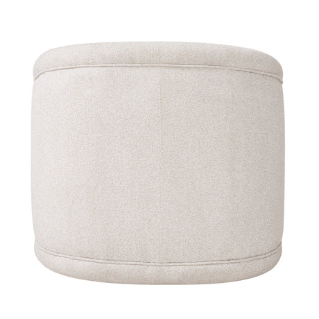 Beige Boucle Swivel Accent Chair | OROA
