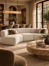 Curved Modular Compressed Foam Sectional Sofa | OROA